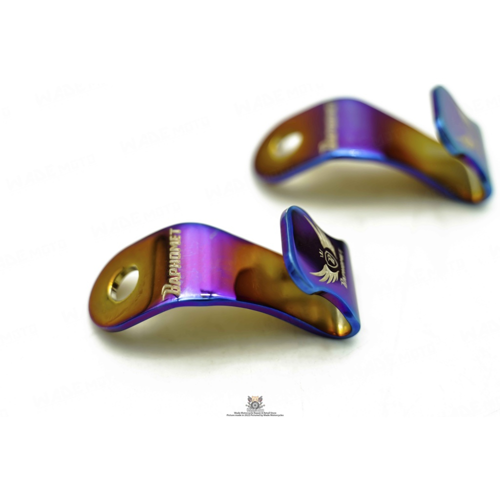 韋德機車精品 巴風特 不銹鋼 多功能橫桿 掛勾 鍍鈦 掛勾 適用XMAX 300-細節圖2