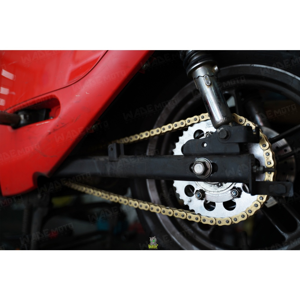 韋德機車精品 RK部品 GB 428 黃金油封 鏈條 黃金鏈條 齒盤組 前齒 後齒 齒盤組適用 GOGORO2/AI-1-細節圖5