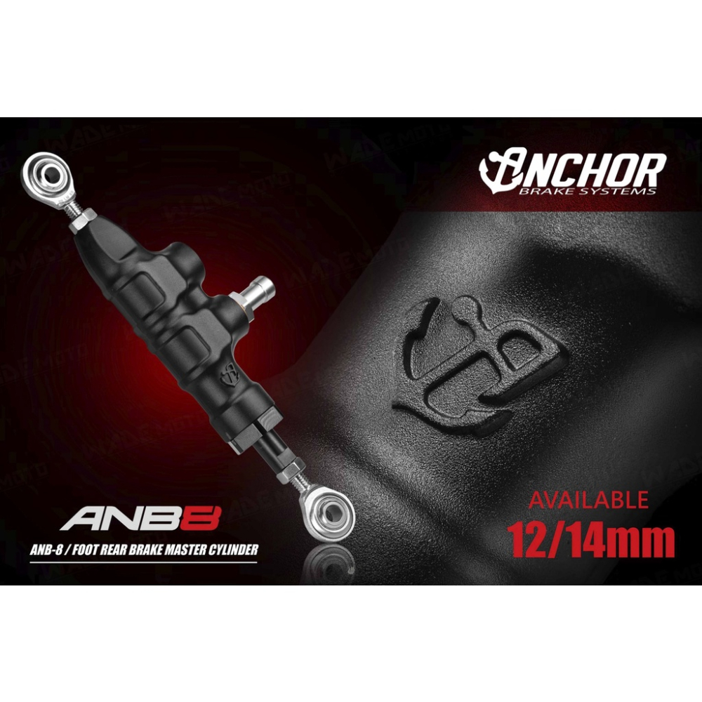 韋德機車精品 Anchor 銨科 ANB 8 後煞車總泵 活塞尺寸12M 14M-細節圖2