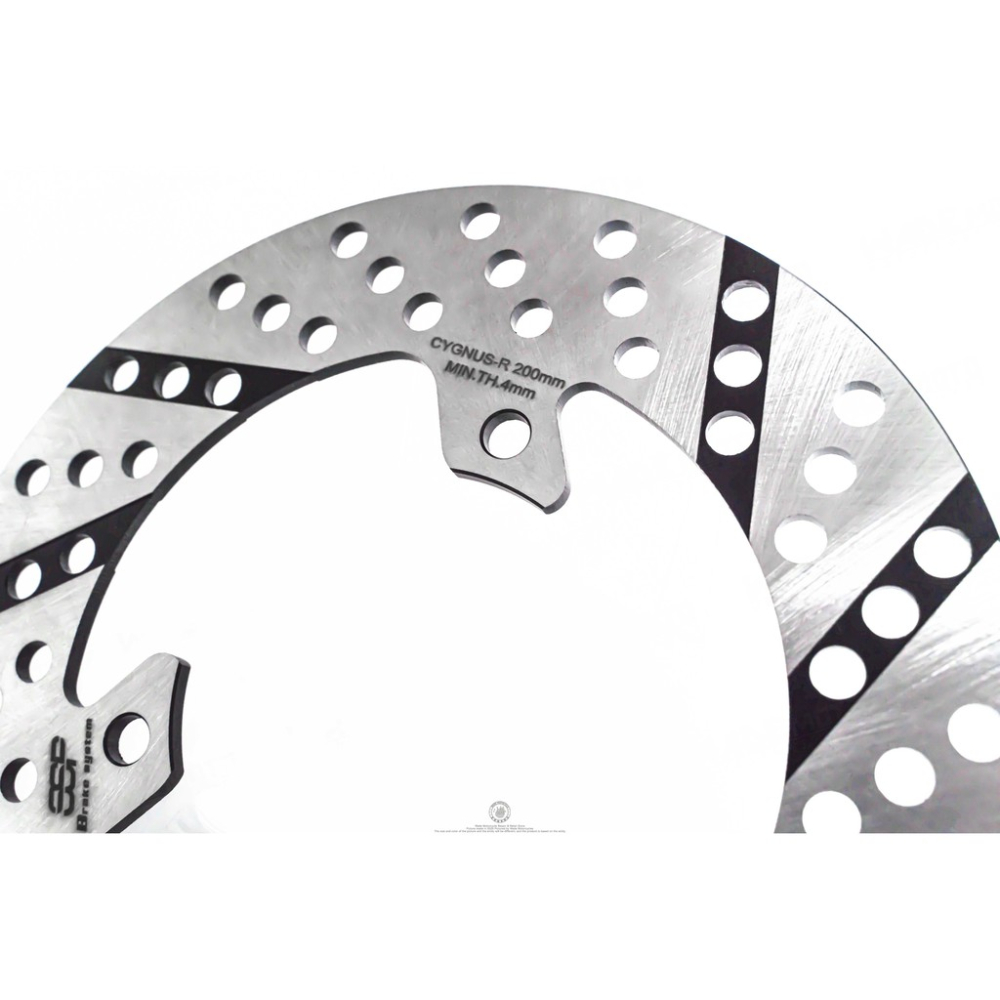 韋德機車精品 King Brake-SSP 圓碟 200MM 競技固定圓碟 適用 勁戰四代 勁戰五代 四代 五代 後碟-細節圖2