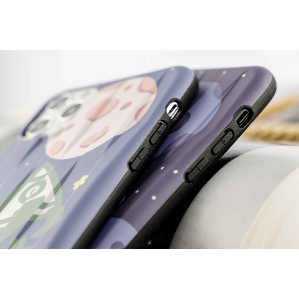 韋德機車精品 手機殼 太空幽浮 太空火箭 彩繪 軟殼 卡通星球 插畫 保護套 iphone 11 /X/XR/XR MA-細節圖4