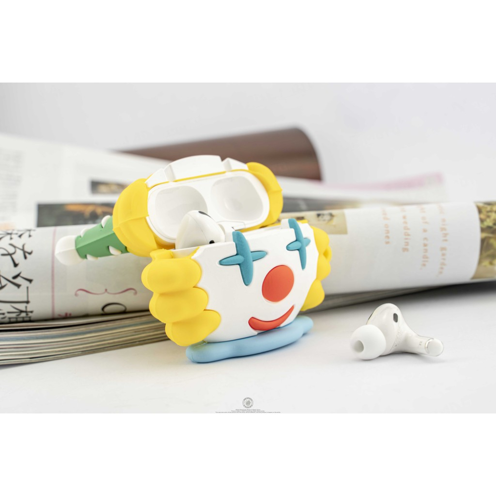 韋德機車精品 AirPods 1/2 & Pro 活力小丑 保護套 殼套 耳機保護套 外殼 光面 防刮 藍芽無線-細節圖2