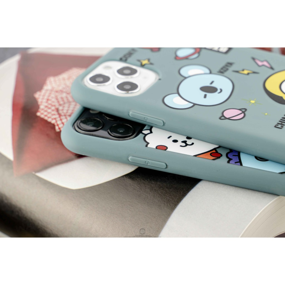 韋德機車精品 防彈少年團 手機殼 磨砂軟殼 全包手機殼 卡通殼 IPhone 11 /X/XR/XR MAX-細節圖2