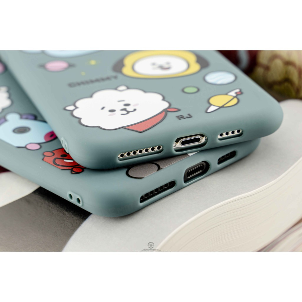 韋德機車精品 防彈少年團 手機殼 磨砂軟殼 全包手機殼 卡通殼 IPhone 11 /X/XR/XR MAX-細節圖3