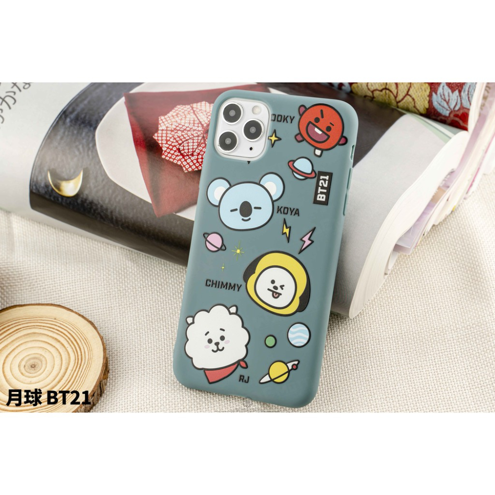 韋德機車精品 防彈少年團 手機殼 磨砂軟殼 全包手機殼 卡通殼 IPhone 11 /X/XR/XR MAX-細節圖5