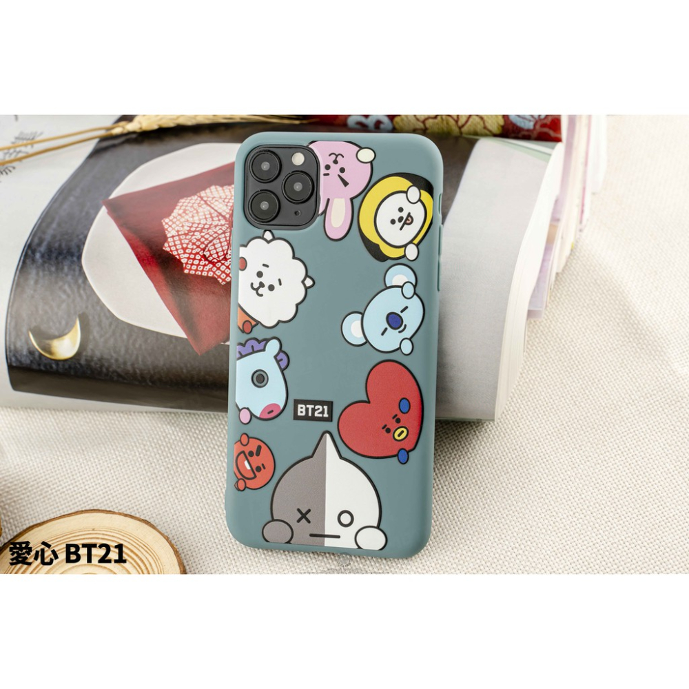 韋德機車精品 防彈少年團 手機殼 磨砂軟殼 全包手機殼 卡通殼 IPhone 11 /X/XR/XR MAX-細節圖6