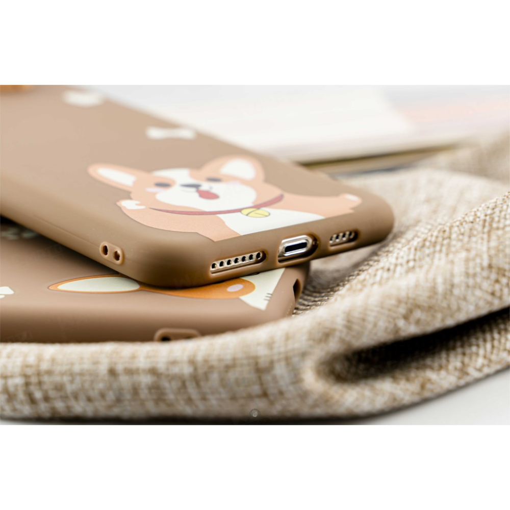 韋德機車精品 卡通 公仔 柯基 趴趴 鈴鐺 手機殼 IPHONE 11 /X/XR/XR MAX-細節圖3