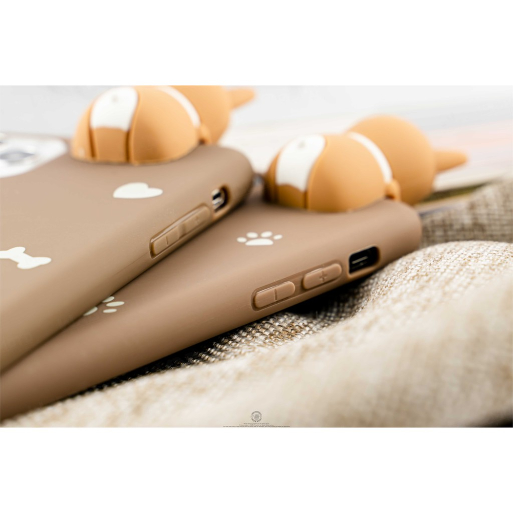 韋德機車精品 卡通 公仔 柯基 趴趴 鈴鐺 手機殼 IPHONE 11 /X/XR/XR MAX-細節圖4