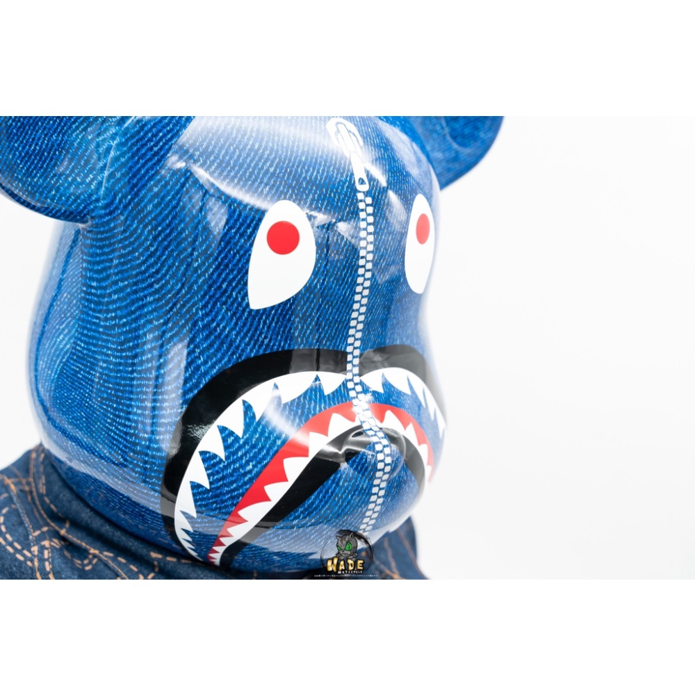 BE@RBRICK 庫柏力克熊 BAPE Levis 潮流 聯名 牛仔 1000% 熊王 面交為主-細節圖6