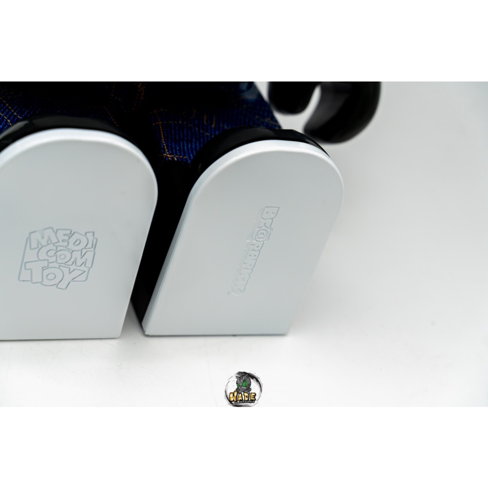 BE@RBRICK 庫柏力克熊 BAPE Levis 潮流 聯名 牛仔 1000% 熊王 面交為主-細節圖8