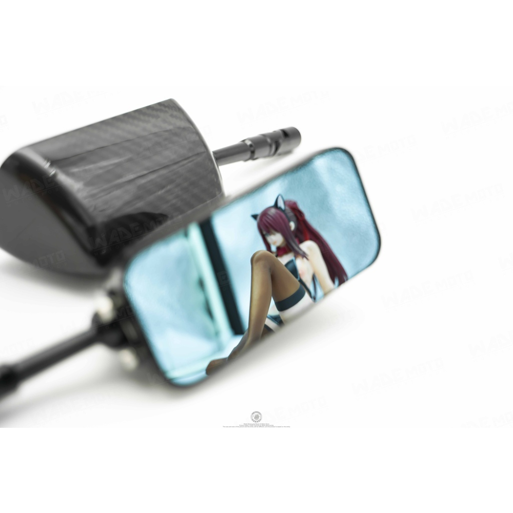 韋德機車精品 SIMOTA 卡夢 碳纖維 後照鏡 後視鏡 鏡桿100mm 車鏡前移組 適用 KR-細節圖2