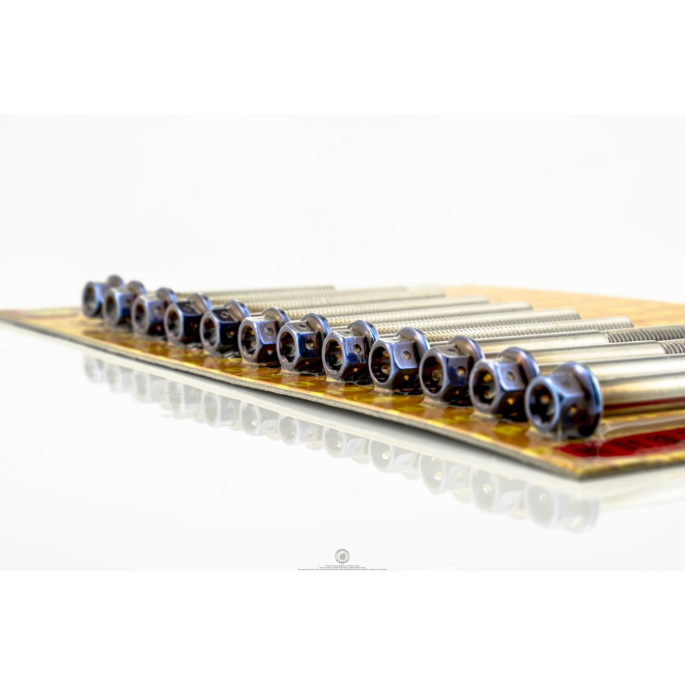 韋德機車精品 POSH 鈦合金 曲軸箱螺絲組 適用車系:勁戰/新勁戰/三代勁戰/四代勁戰/BWS/GTR-細節圖2