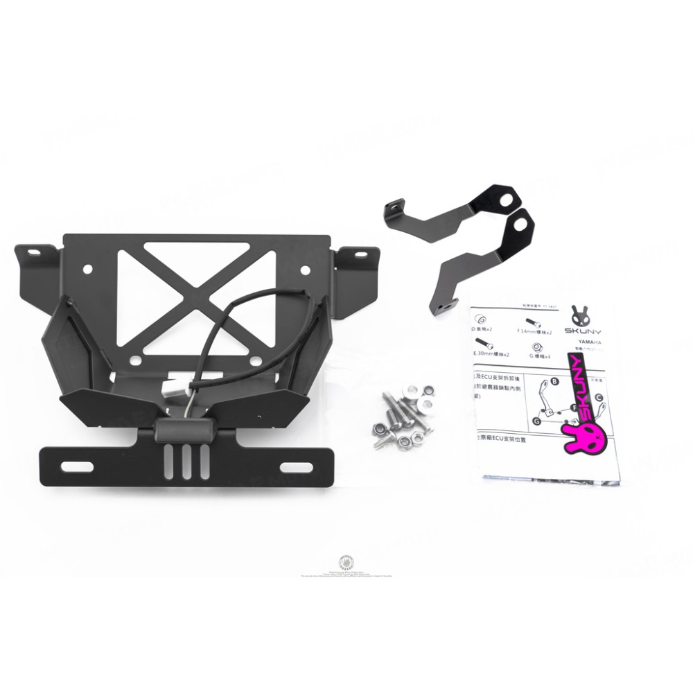 韋德機車精品 skuny 後短牌架 後牌架 翹牌 牌架後移 牌照上移 短牌架 適用 新勁戰 六代 六代戰 神鷹-細節圖5