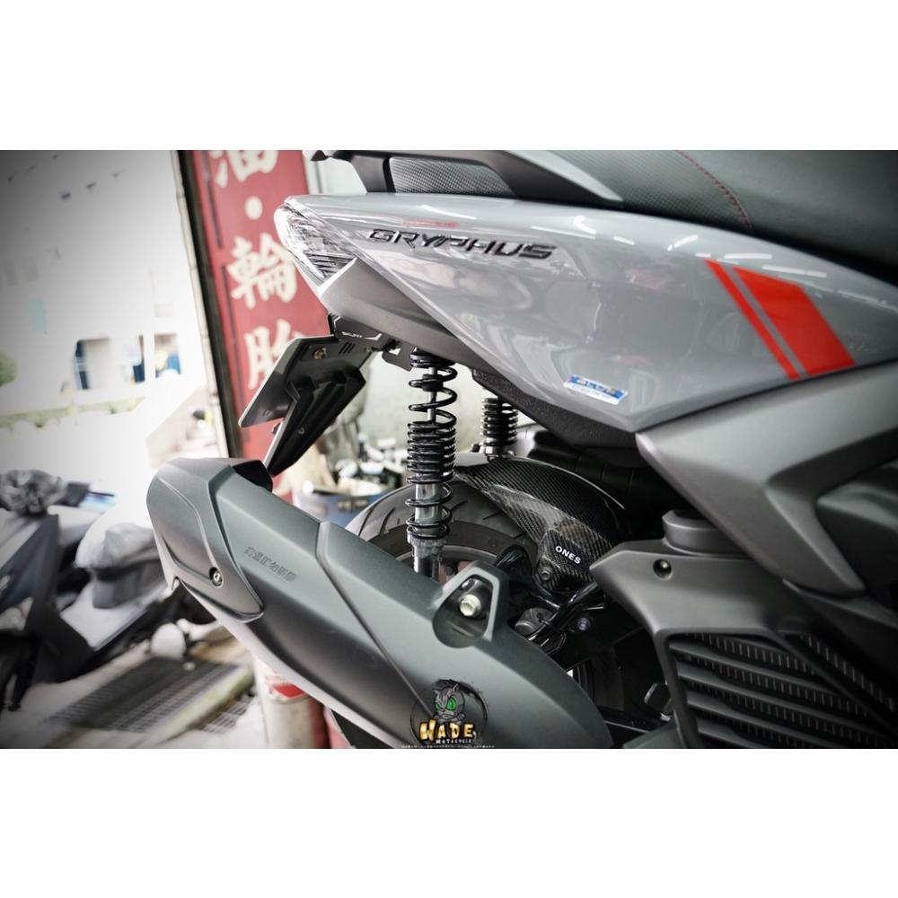 韋德機車精品 skuny 後短牌架 後牌架 翹牌 牌架後移 牌照上移 短牌架 適用 新勁戰 六代 六代戰 神鷹-細節圖7