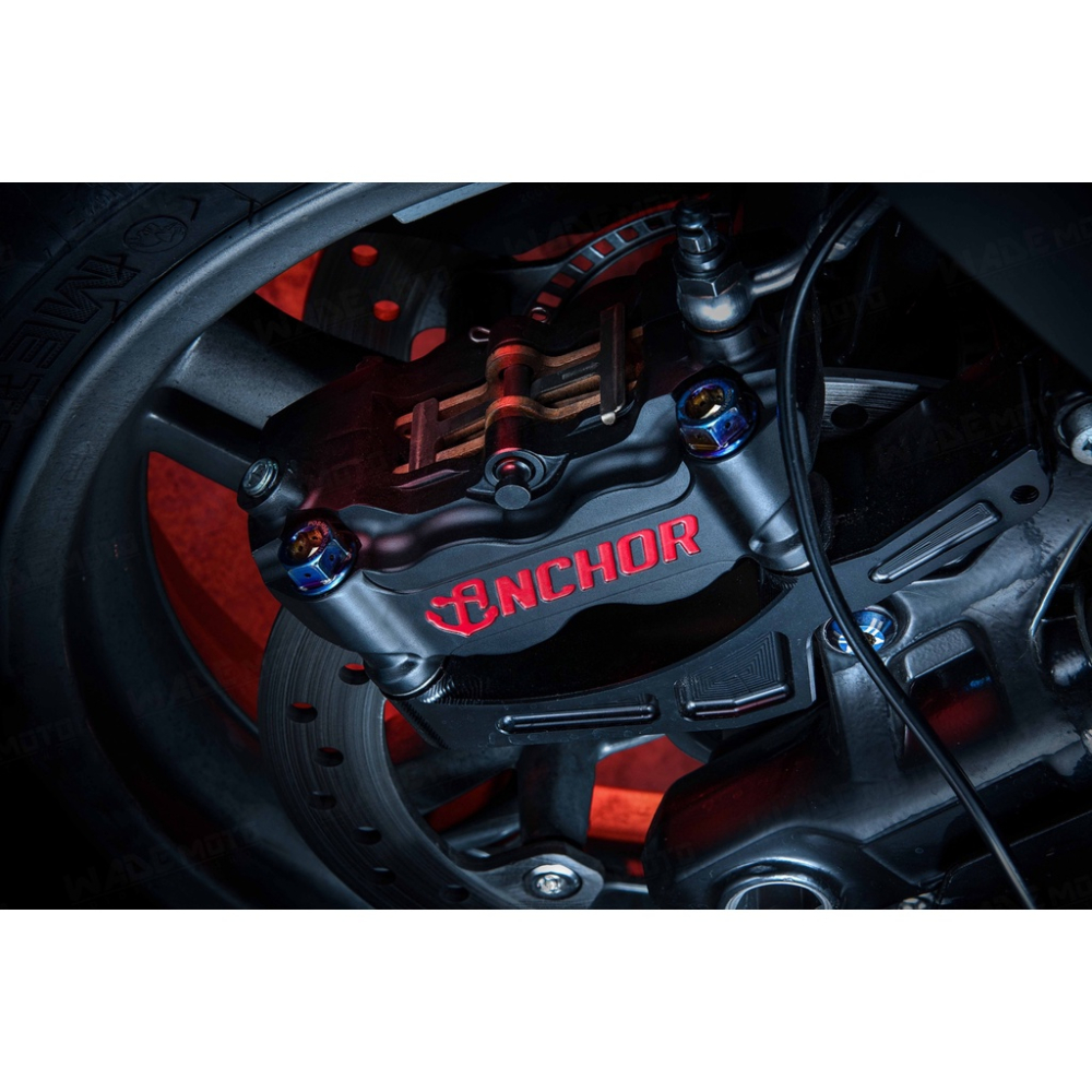 韋德機車精品 Anchor 銨科 ANC 9 輻射四活塞鍛造卡鉗 輻射卡鉗 100孔距 適用 XMAX FORCE-細節圖2