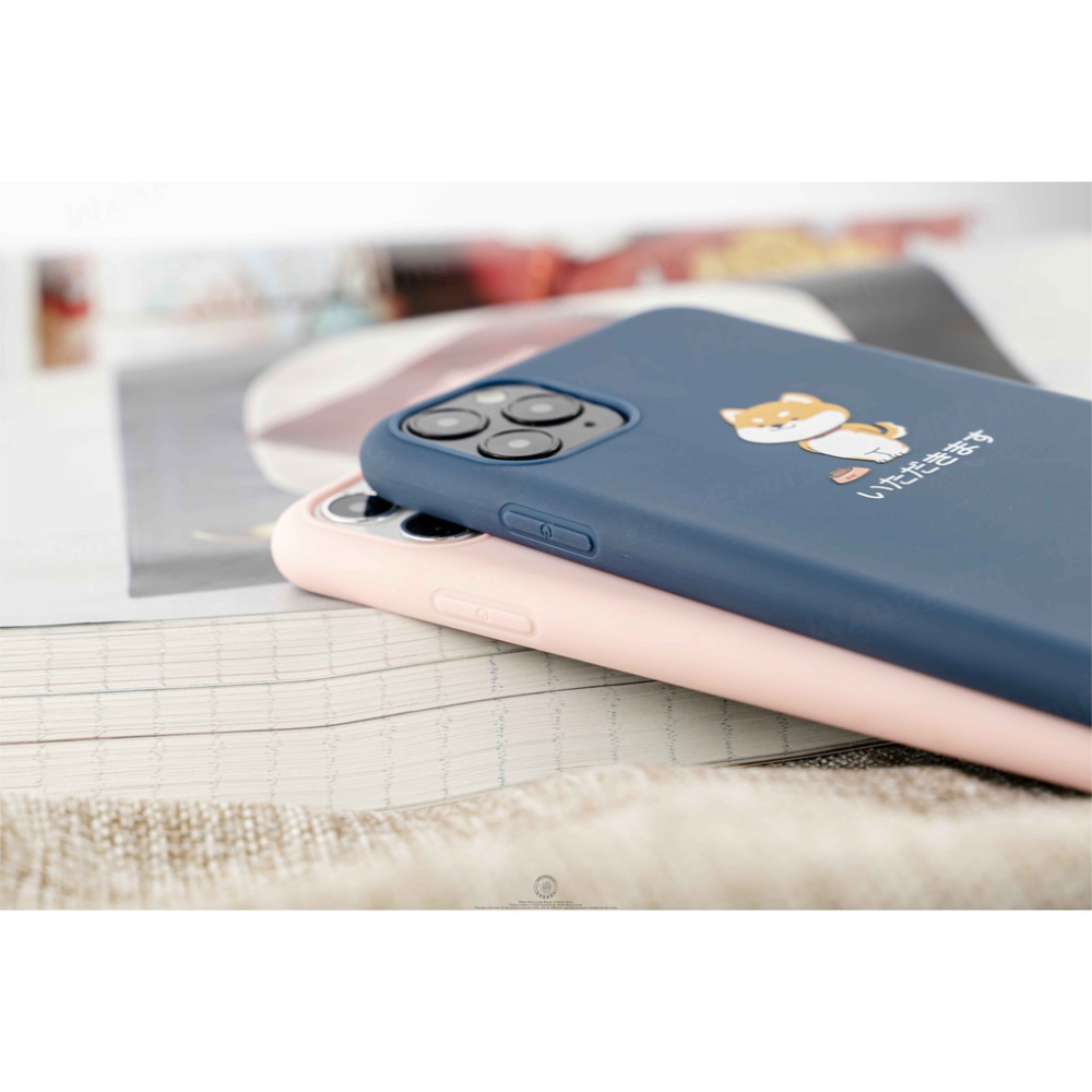 韋德機車精品 手機殼 磨砂軟殼全包手機殼 情侶手機 可愛柴柴 柴犬 IPhone 11 /X/XR/XR MAX-細節圖2