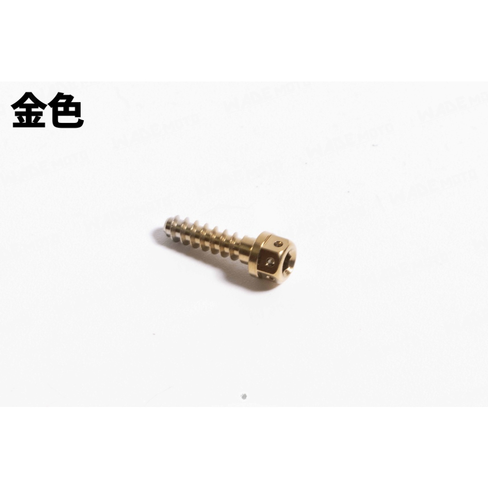 韋德機車精品 JSM JZ 傑能部品 白鐵 鍍鈦 鍍黑 鐵板牙燈殼螺絲 4X15-細節圖4