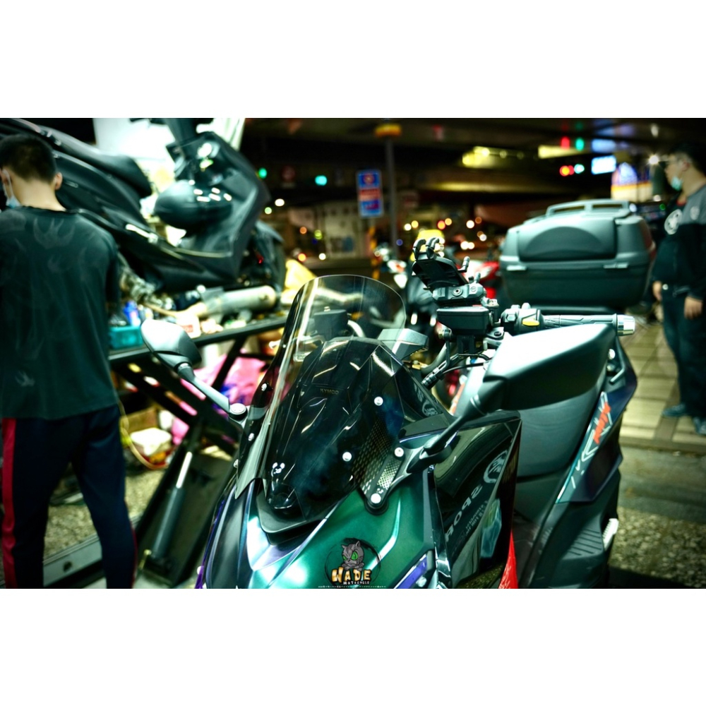 韋德機車精品 【請勿下單】壞熊貓 風鏡 2.0 風鏡 S PLUS 前移後照鏡 擋風鏡 前移 適用 KRV-細節圖2