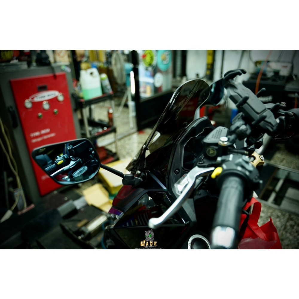 韋德機車精品 【請勿下單】壞熊貓 風鏡 2.0 風鏡 S PLUS 前移後照鏡 擋風鏡 前移 適用 KRV-細節圖4