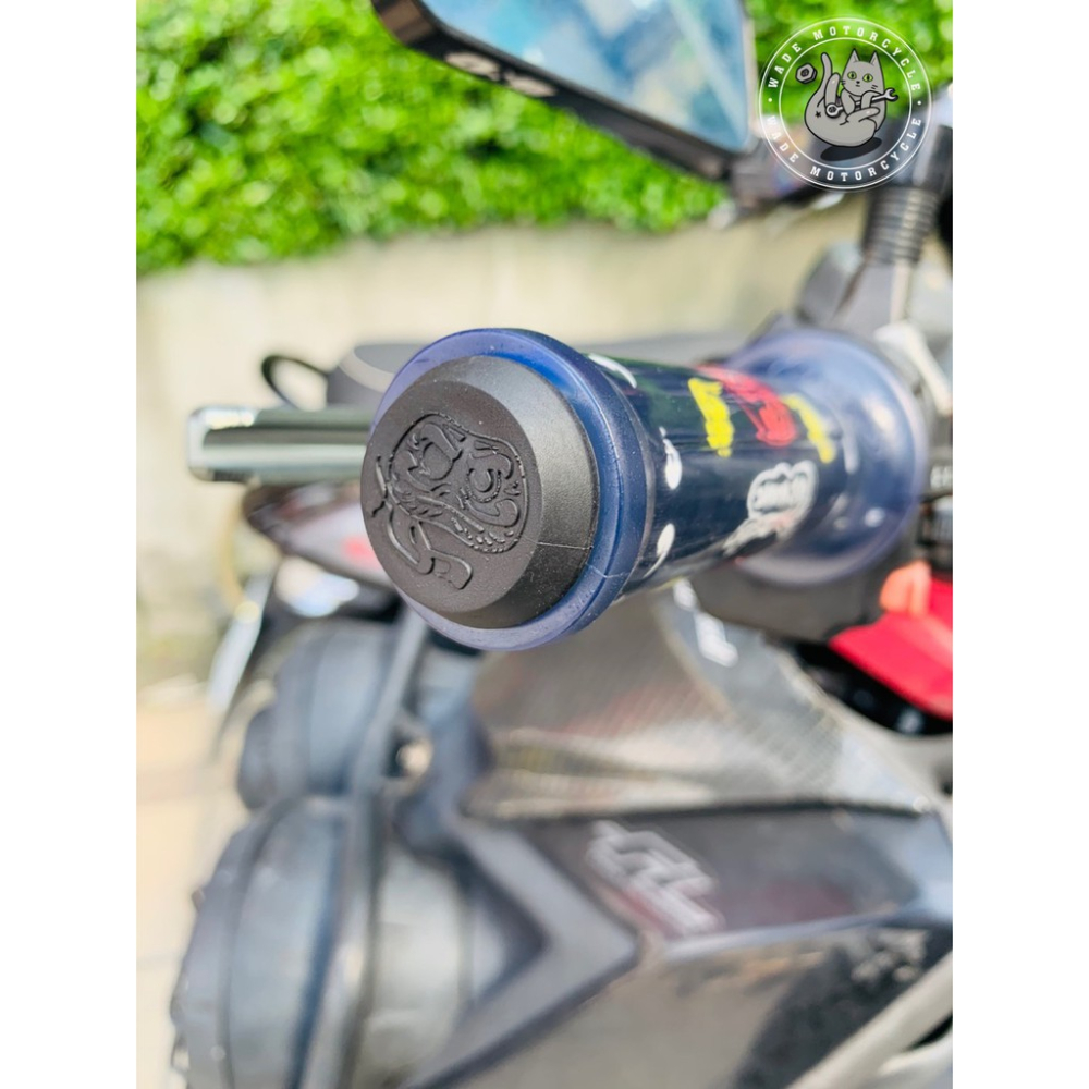 韋德機車精品 不倒翁 握把套 握把 車把 車手把 加 圓形 鍍鈦端子 適用 新勁戰 FORCE 123MM-細節圖6