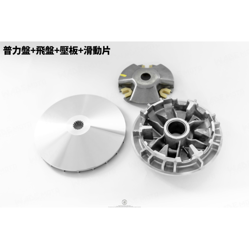 韋德機車精品 仕輪部品 飆速版 普利盤 飛盤 壓板 滑動盤 套組 適用 六代戰 神鷹 N MAX-細節圖2