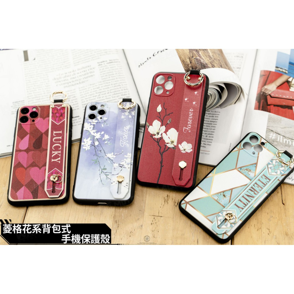 韋德機車精品 日韓 流行款 腕帶 背包式 手機殼 保護殼 適用 iPhone 11 PRO XR XS MAX