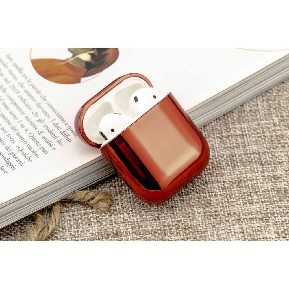 韋德機車精品 AirPods 1-2代 電鍍保護套 殼套 硬殼 耳機保護套 外殼 光面 防刮 藍芽無線耳機 各種款式-細節圖2