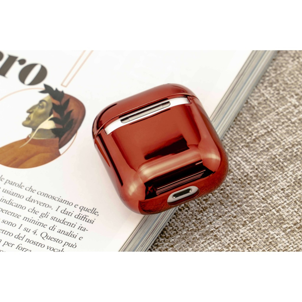 韋德機車精品 AirPods 1-2代 電鍍保護套 殼套 硬殼 耳機保護套 外殼 光面 防刮 藍芽無線耳機 各種款式-細節圖3