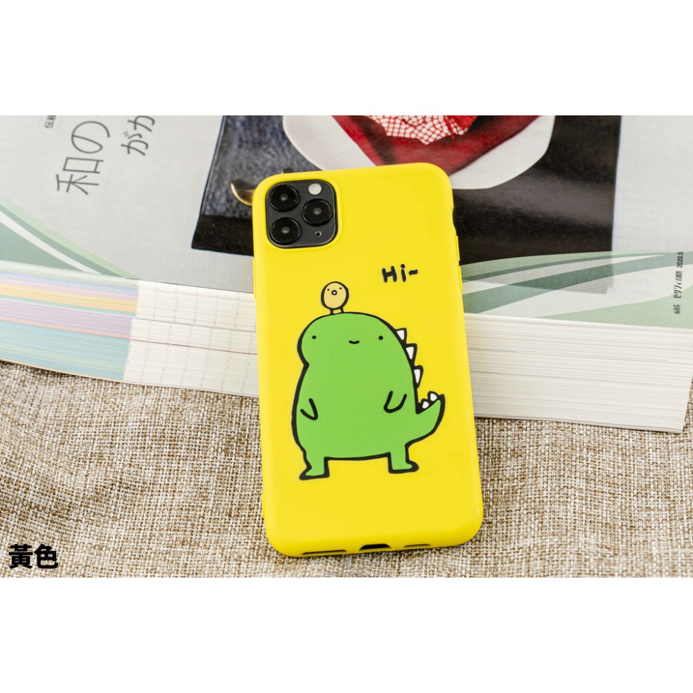 韋德機車精品 HI 呆萌小恐龍 手機殼 軟殼 手機套 保護套 手機 IPhone 11 /X/XR/XR MAX-細節圖5