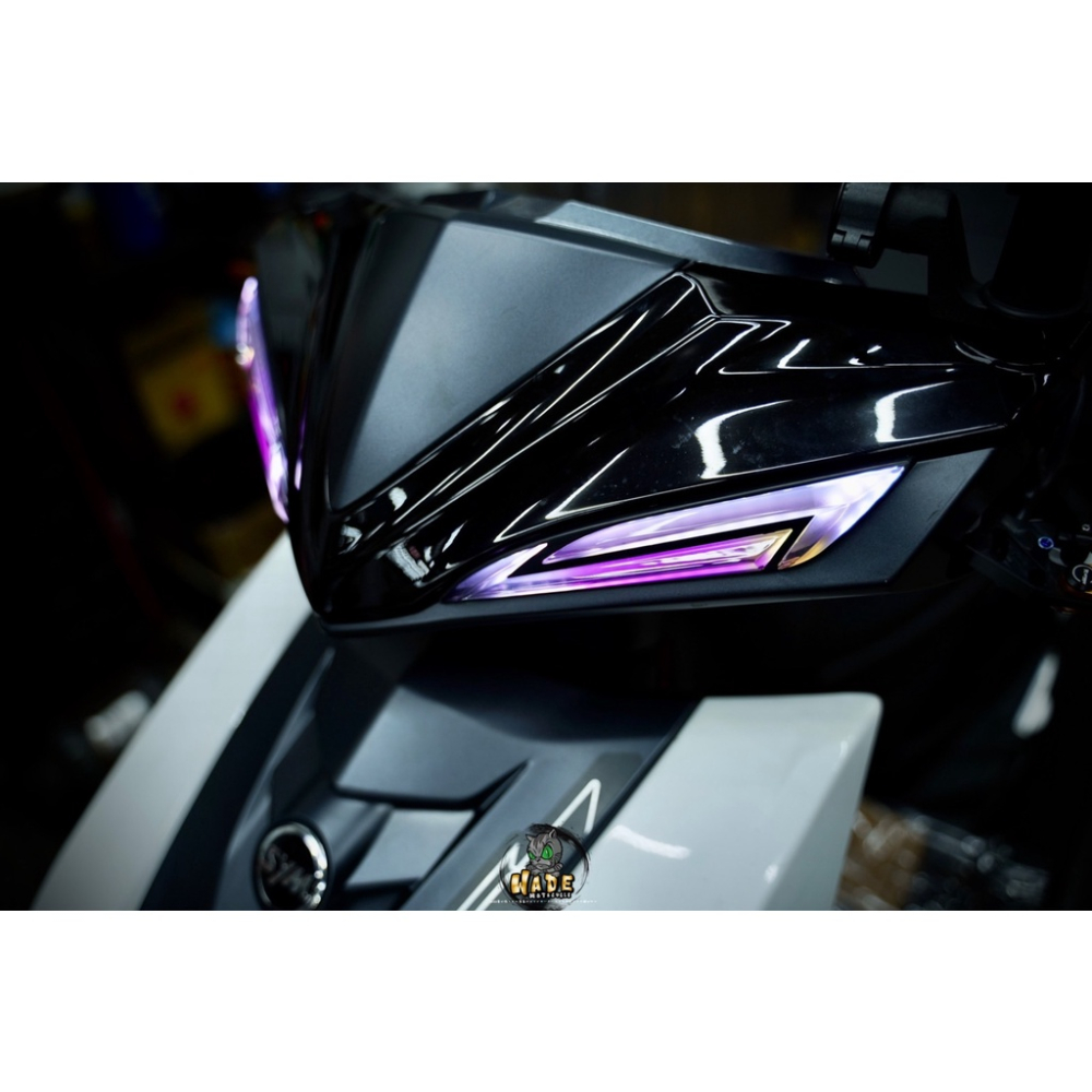 韋德機車精品 【請勿下單】金鑫 Z刃 日行燈 定位燈 七彩 流水 方向燈 LED 導光 適用 JETSL SR-細節圖5