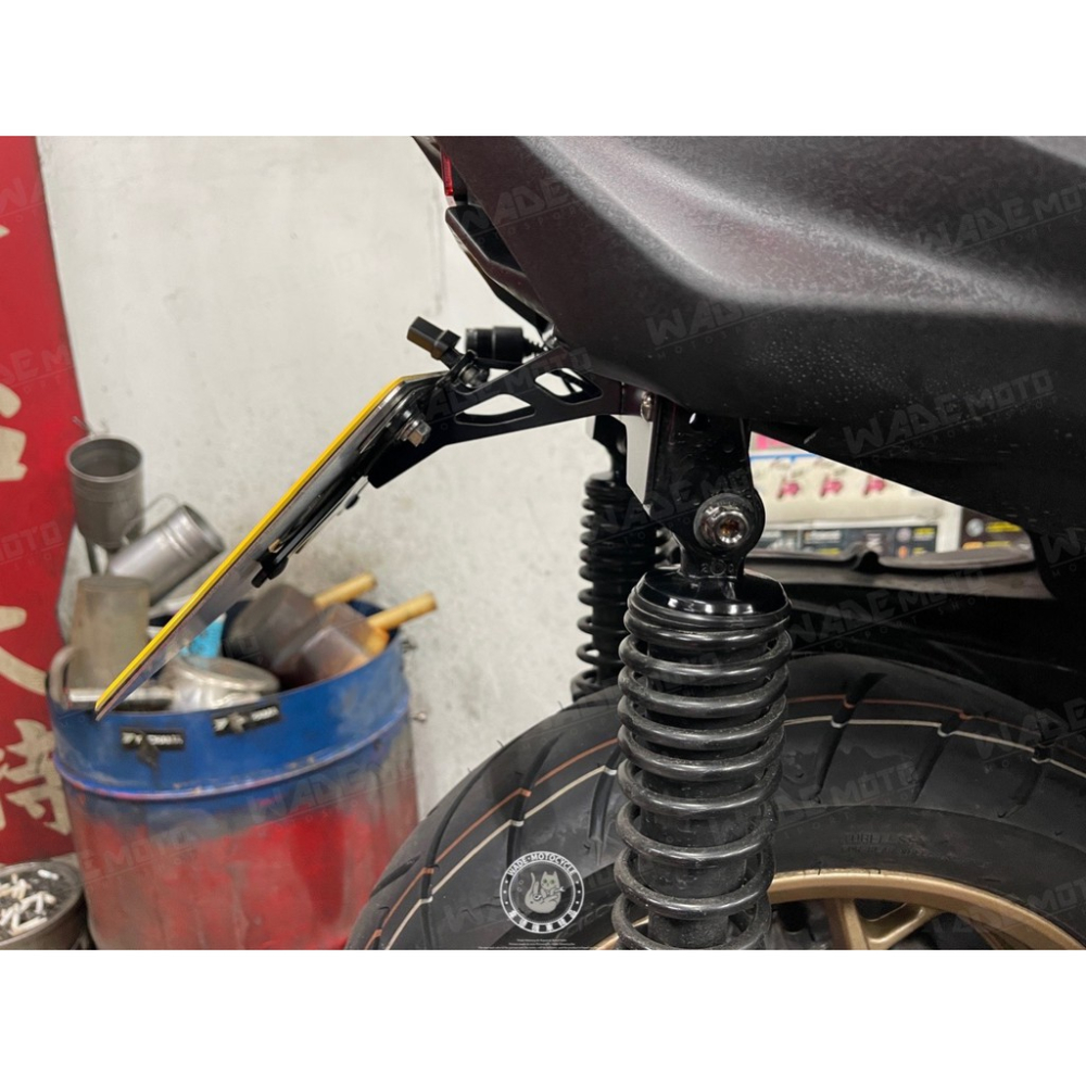 韋德機車精品 惡搞手工廠 LED 牌架組 大牌架 牌架 後牌架 翹牌架 牌架組 適用XMAX X-MAX X妹-細節圖4