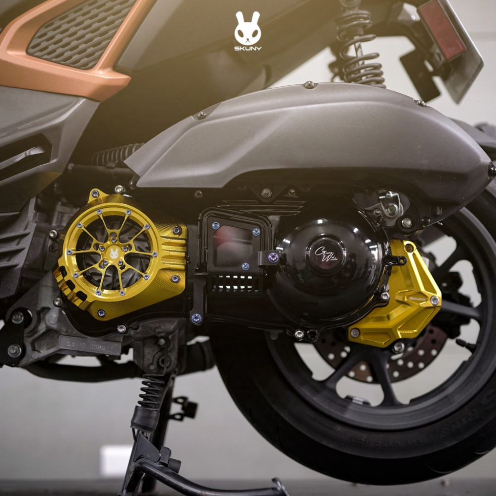 韋德機車精品 SKUNY 傳動蓋 裝飾蓋 中央飾蓋 裝飾蓋 傳動進氣蓋 中蓋 適用 六代戰 新勁戰 六代-細節圖4