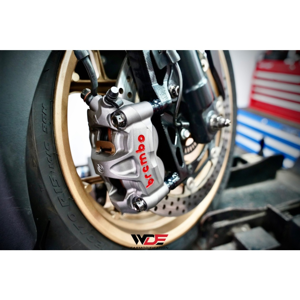 韋德機車精品 BREMBO M50 100孔距 豐年利公司貨 高性能 鑄造一體輻射卡鉗 適用 xmax drg krv-細節圖5