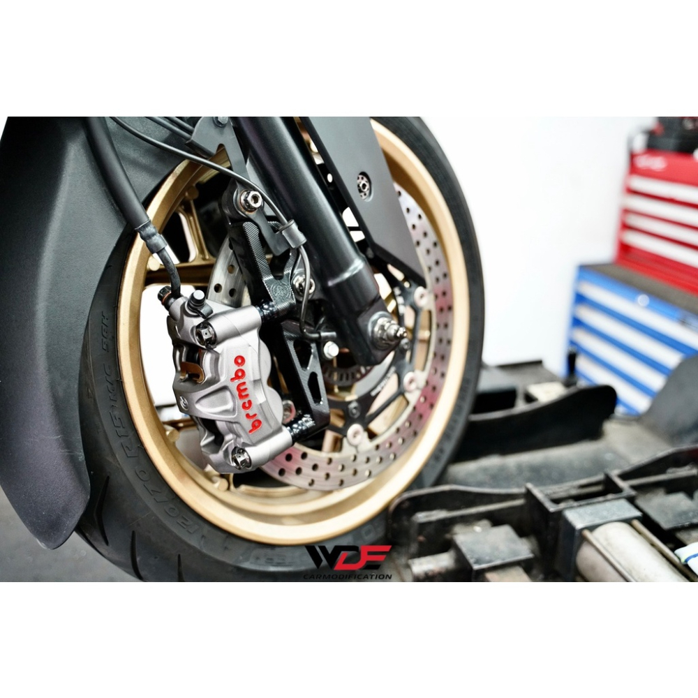 韋德機車精品 BREMBO M50 100孔距 豐年利公司貨 高性能 鑄造一體輻射卡鉗 適用 xmax drg krv-細節圖6