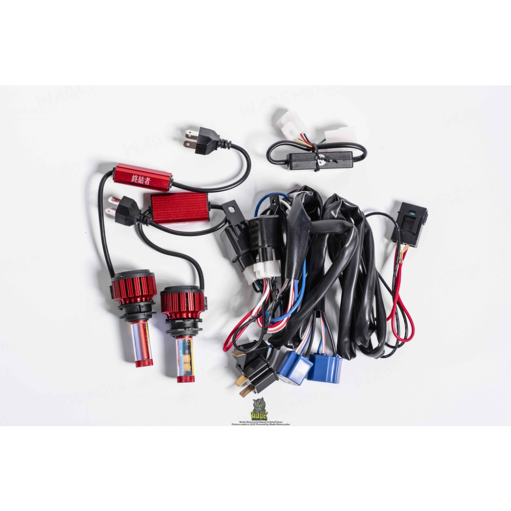 韋德機車精品 SPORT 終極者 大燈套件 雙近雙遠 解除全時點燈 魚眼 大燈 配件組 適用 FORCE2.0-細節圖4