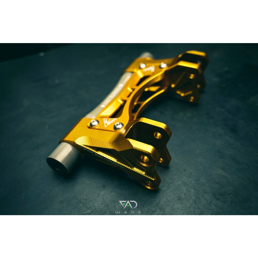 【勿下單】韋德機車精品 惡搞手工廠 B8R 戰機進氣壩 引擎吊架 鋁合金吊架 適用 六代戰 水冷BWS FORCE2.0-細節圖5