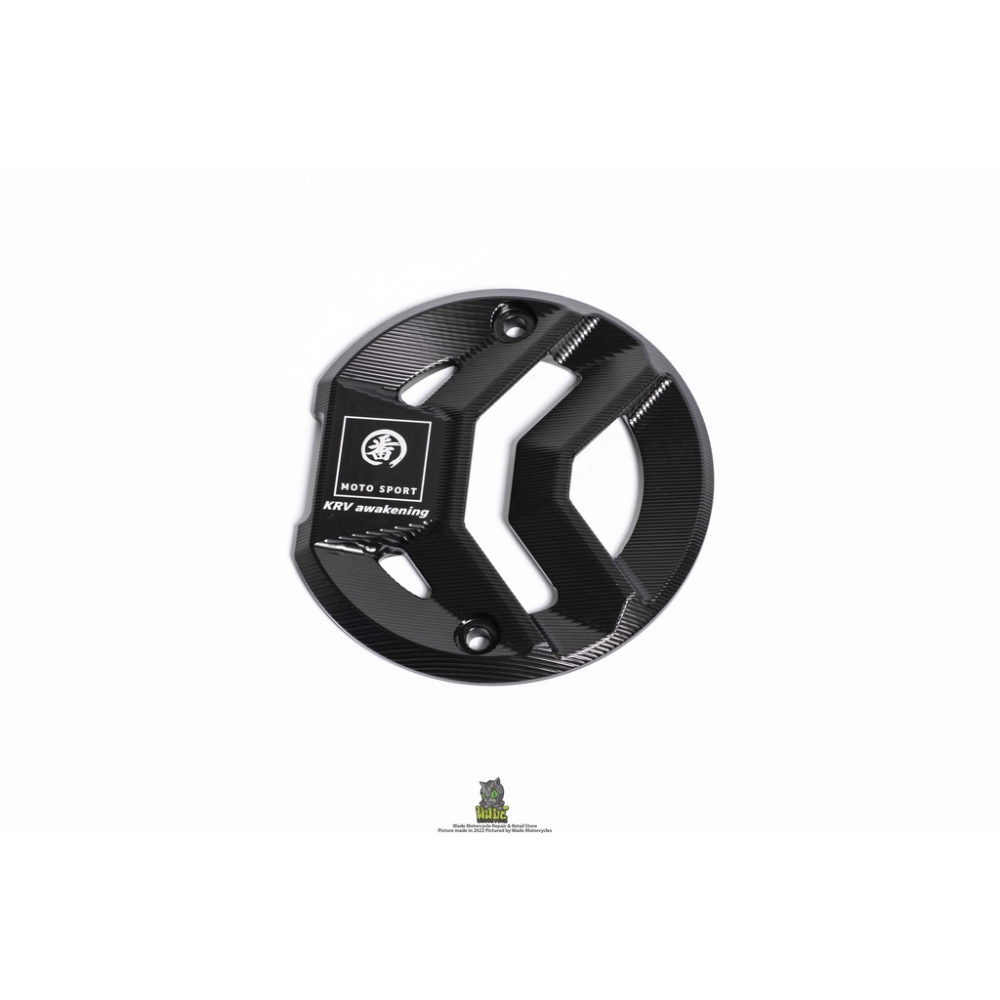 韋德機車精品 番 MOTO SPORT 傳導導封蓋 傳動裝飾蓋 傳動CNC鋁合金導風罩 適用 KRV-細節圖2