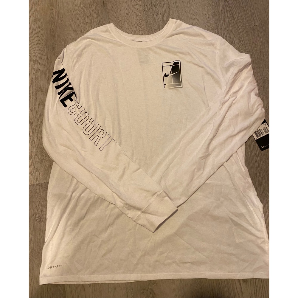 Nike Court Dri-Fit Tennis LS 排汗 網球上衣 長袖球衣 Federer Nadal-細節圖4