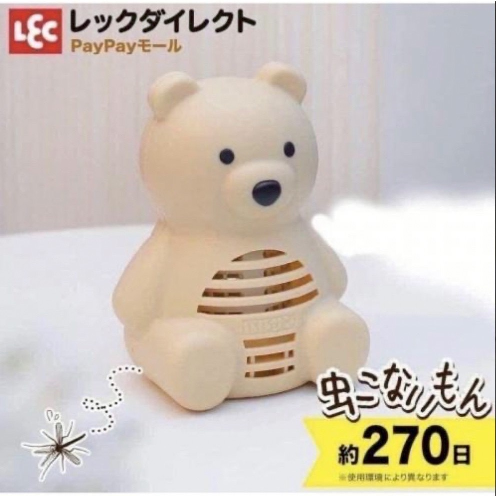日本｜Varsan 270日 造型防蚊器 室內放置型 驅蚊小熊🐻-細節圖3
