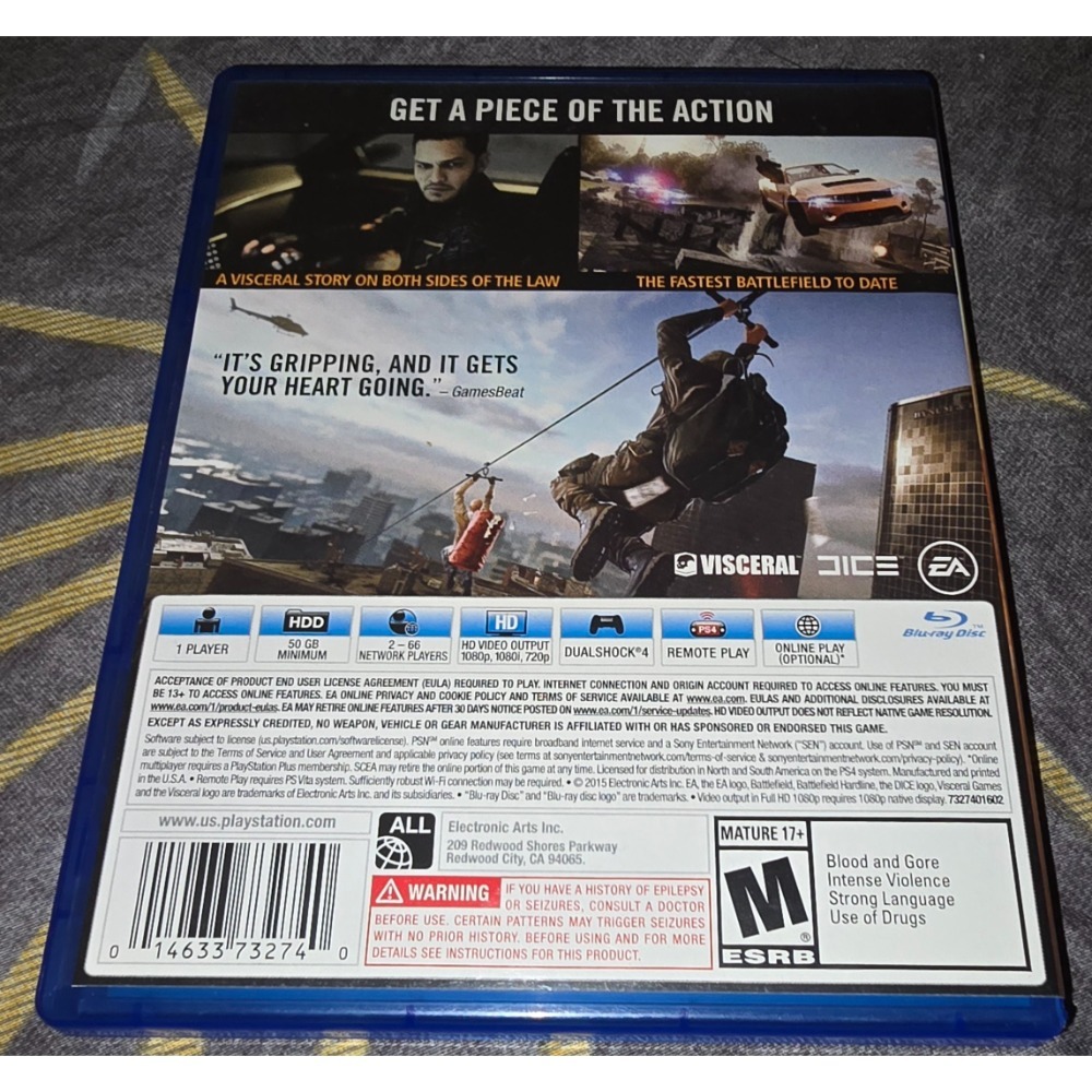 阿北-PS4 戰地風雲 強硬路線 盒裝完整 光碟無刮 PS5可玩-細節圖2