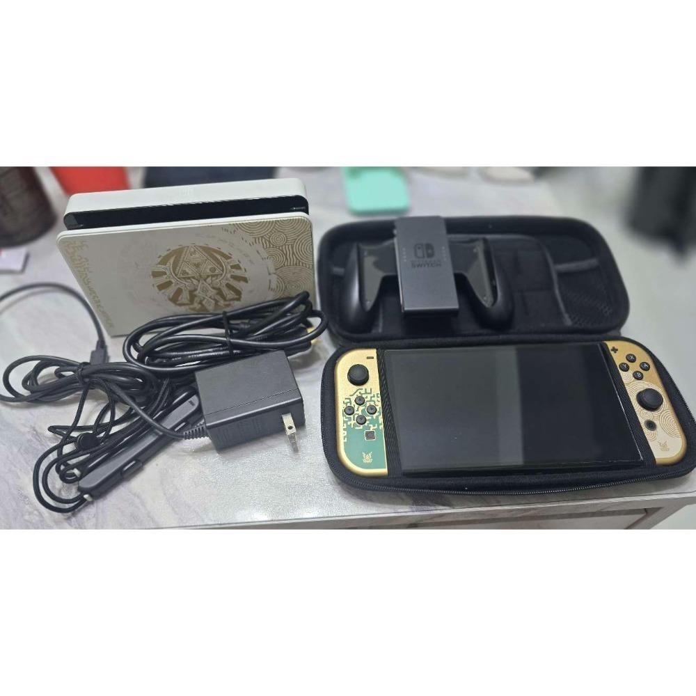 阿北-薩爾達特仕OLED Switch 無盒配件齊 送主機包 有保固-規格圖2