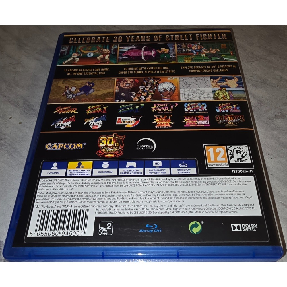 阿北-PS4 快打旋風 30周年紀念合集 PS5可玩 品項良好-細節圖2