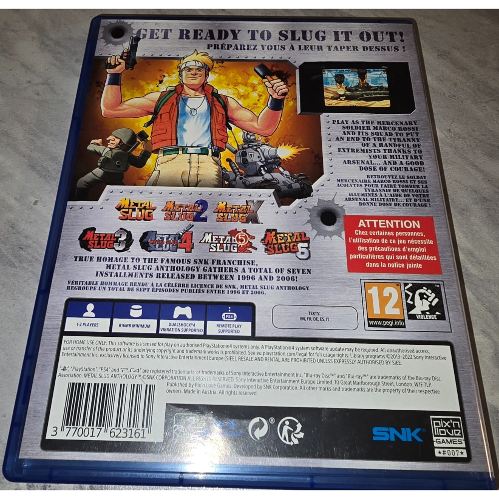 阿北-PS4 越南大戰 精選合輯 METAL SLUG PS5可玩 品項良好-細節圖2