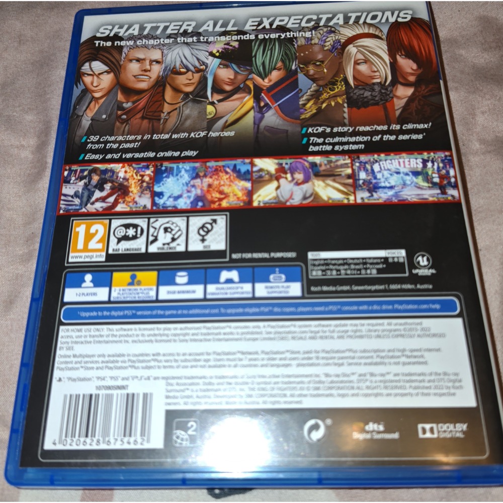 阿北-二手美品 PS4 PS5可玩 格鬥天王15 KOF15 拳皇 中文版 光碟無刮 盒裝完整-細節圖2