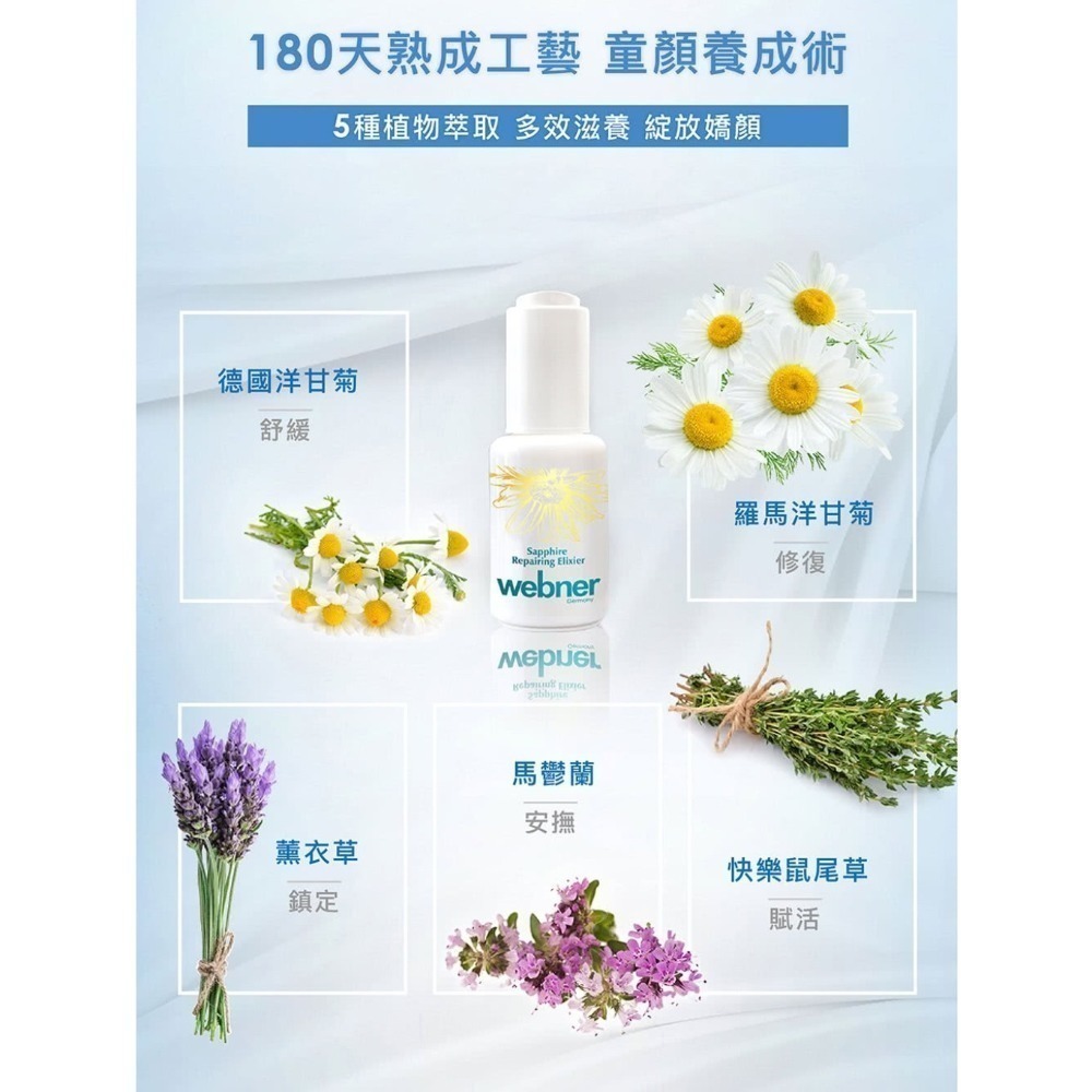 德國webner葦柏納★藍甘菊精油修護童顏液30ml-細節圖3