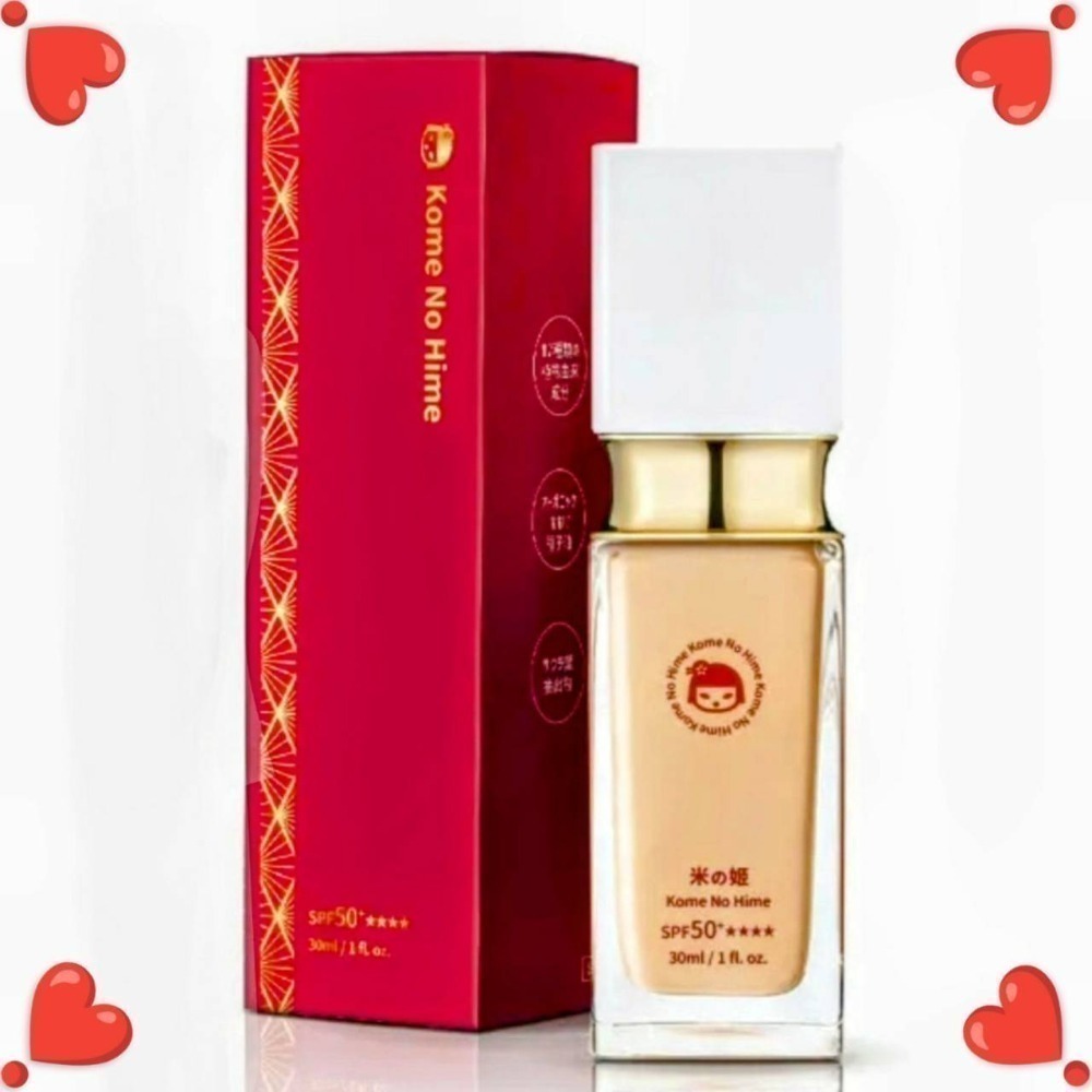 日本米之姬植萃光感防曬粉底液30ml