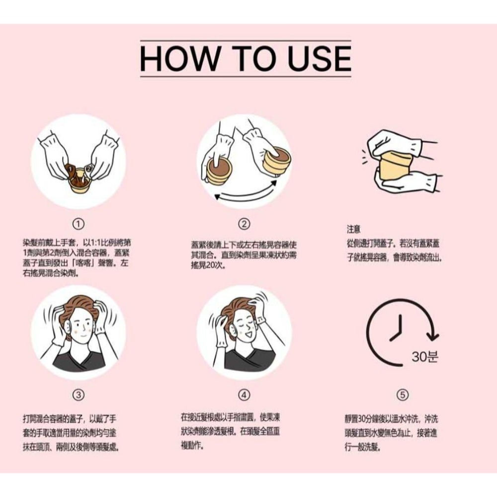 JENNYHOUSE沙龍專業調色韓星最愛護髮染⭐沙龍級原生髮色 深棕色、摩卡棕-細節圖3