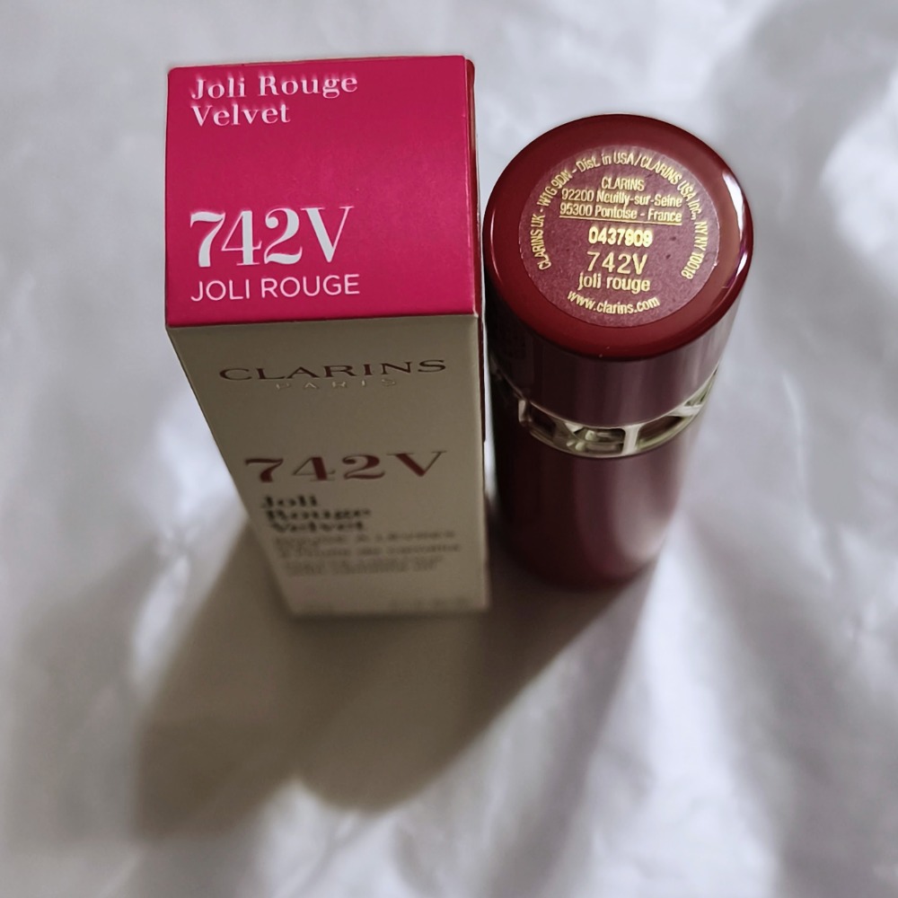 CLARINS克蘭詩 吻我時尚絲絨唇膏3.5g 色號742V效期2027.09-細節圖5