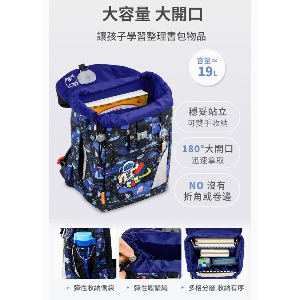 Tiger Family eGG護童安全燈 超輕量護脊書包-(下拉式便利磁扣 低年級適用)💥全新現貨2件-細節圖9