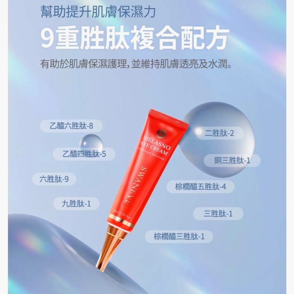 💗韓國SWANEVE全新黑鑽煥白眼霜30ml-細節圖4